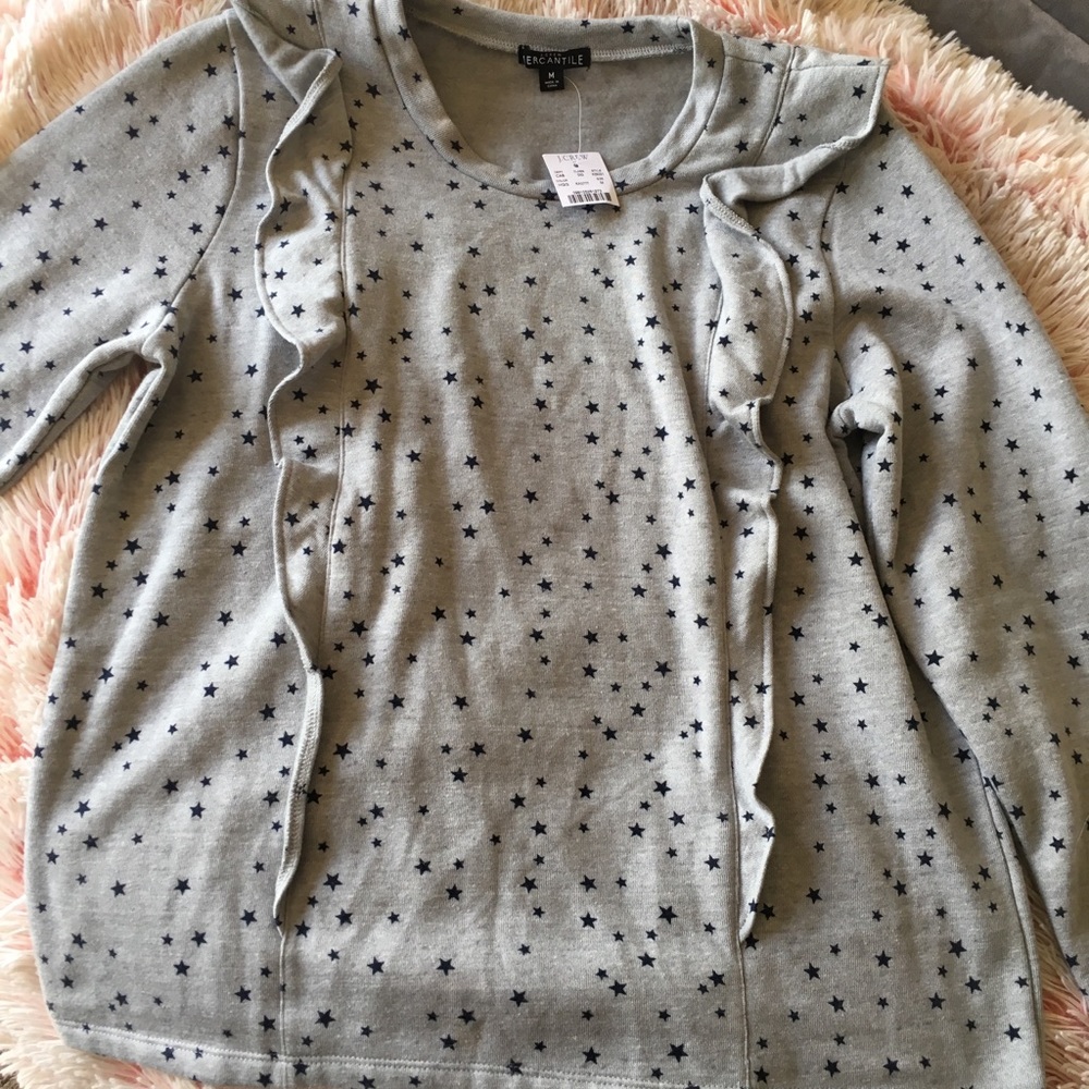 Jcrew star sweatshirt